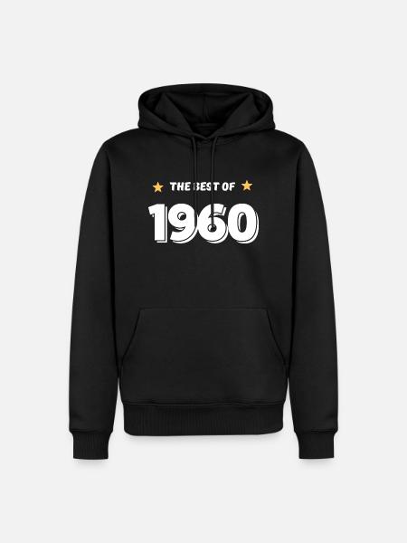 Best of 1960 - Men’s Premium Organic Hoodie - black