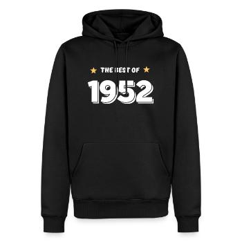 Das Beste von 1952 - Männer Premium Bio Hoodie - Schwarz - Vorne - Nico (187cm)