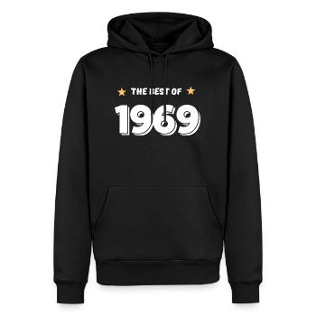 Das Beste von 1969 - Männer Premium Bio Hoodie - Schwarz - Vorne - Nico (187cm)