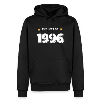 Das Beste von 1996 - Männer Premium Bio Hoodie - Schwarz - Vorne - Nico (187cm)