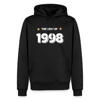 Das Beste aus 1998 - Männer Premium Bio Hoodie - Schwarz - Vorne - Nico (187cm)