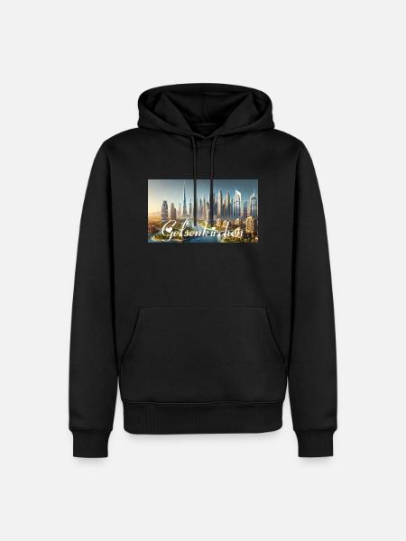 Gelsenkirchen - Männer Premium Bio Hoodie - Schwarz