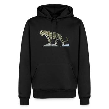 jaguar - Sweat à capuche Premium bio Homme - noir - Devant - Nico (187cm)
