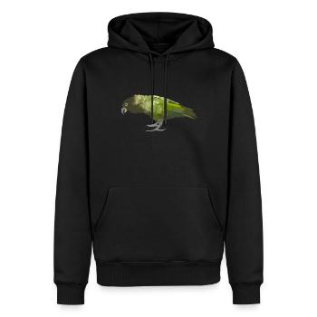 Kea - Männer Premium Bio Hoodie - Schwarz - Vorne - Nico (187cm)