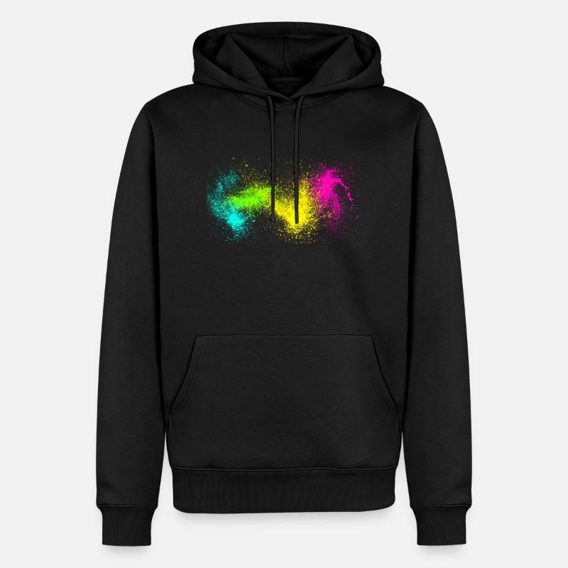 T-Shirt - Männer Premium Bio Hoodie - Schwarz