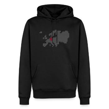 deutschland - Männer Premium Bio Hoodie - Schwarz - Vorne - Nico (187cm)