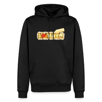 I Love Mayonnaise - Men’s Premium Organic Hoodie - black - Front - Nico (187cm)