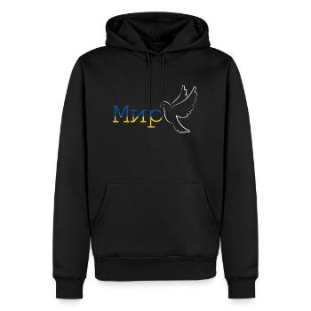 Frieden Ukraine Finnland Russland - Männer Premium Bio Hoodie - Schwarz - Vorne - Nico (187cm)
