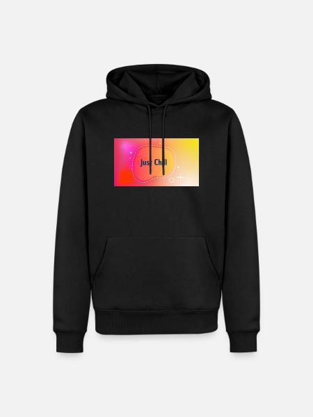Just Chill - Männer Premium Bio Hoodie - Schwarz