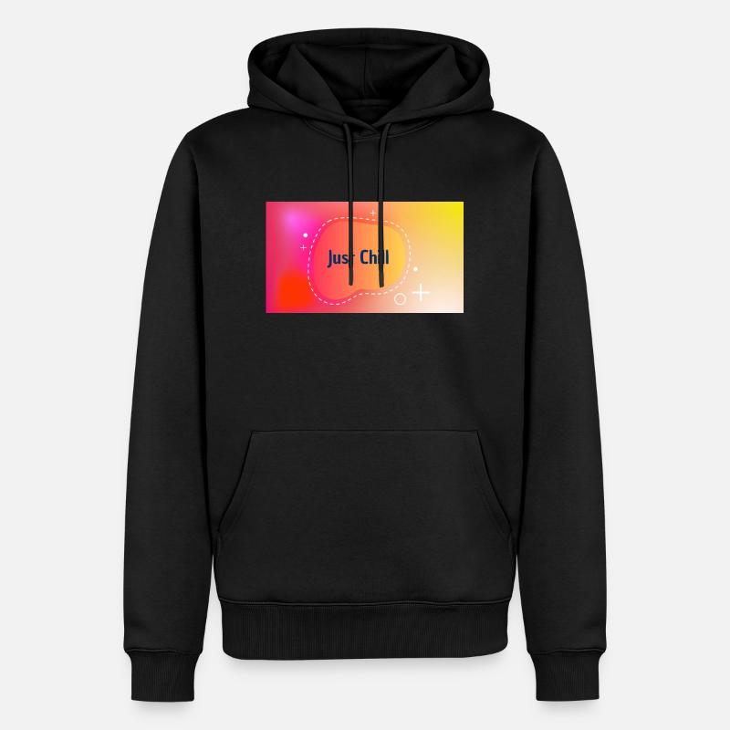 Just Chill - Männer Premium Bio Hoodie - Schwarz