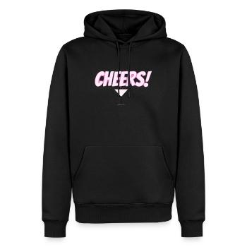 À votre santé - Sweat à capuche Premium bio Homme - noir - Devant - Nico (187cm)