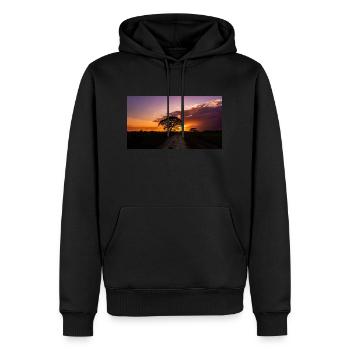 Sonnenuntergang in Venezuela - Männer Premium Bio Hoodie - Schwarz - Vorne - Nico (187cm)
