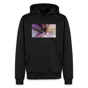 Object 1 - Männer Premium Bio Hoodie - Schwarz - Vorne - Nico (187cm)