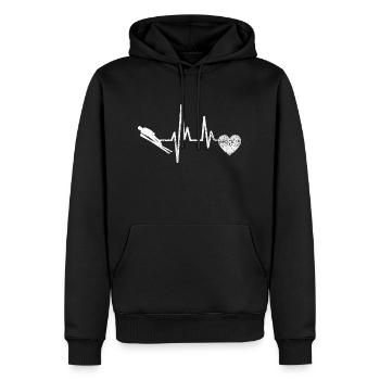 Skispringer Ski Wintersport Skisprung Skifliegen - Männer Premium Bio Hoodie - Schwarz - Vorne - Nico (187cm)