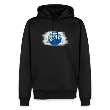 Summit 2022 - Men’s Premium Organic Hoodie - black - Front - Nico (187cm)