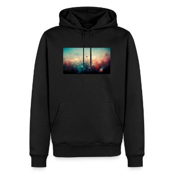 tell me what i want to hear ultra hd - Sweat à capuche Premium bio Homme - noir - Devant - Nico (187cm)