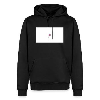 Texte de votre section - Sweat à capuche Premium bio Homme - noir - Devant - Nico (187cm)