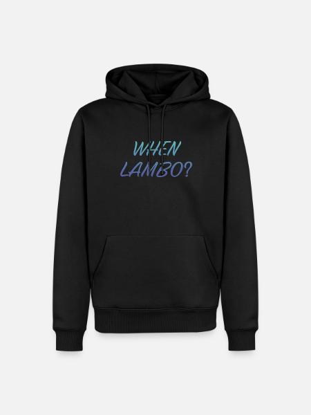 WHEN LAMBO ICE - Men’s Premium Organic Hoodie - black
