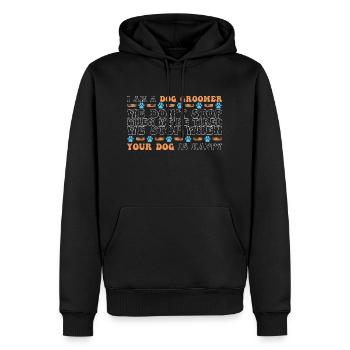 Toiletteur pour chiens Toiletteur pour chien - Sweat à capuche Premium bio Homme - noir - Devant - Nico (187cm)