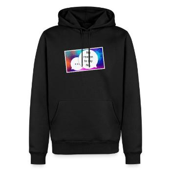 No reason to say no - Männer Premium Bio Hoodie - Schwarz - Vorne - Nico (187cm)