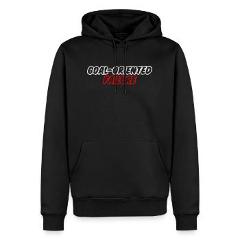 Goal Oriented Failure 3 - Männer Premium Bio Hoodie - Schwarz - Vorne - Nico (187cm)