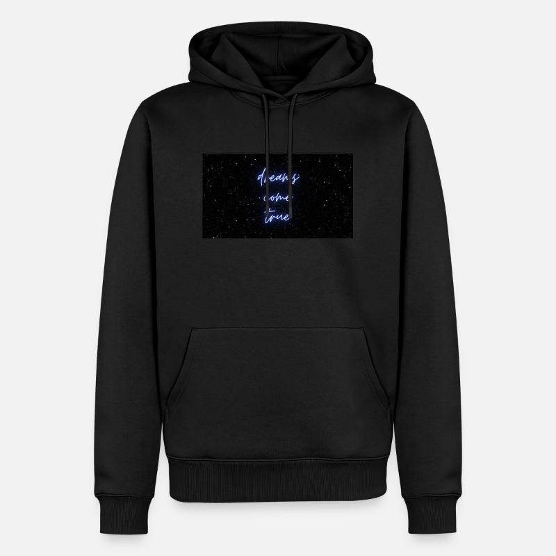 dreams come true - Männer Premium Bio Hoodie - Schwarz