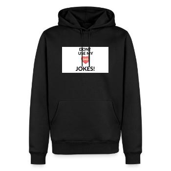 Dad Jokes - Männer Premium Bio Hoodie - Schwarz - Vorne - Nico (187cm)