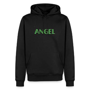 Engel V.3 | Original von. MMJ49 - Männer Premium Bio Hoodie - Schwarz - Vorne - Nico (187cm)