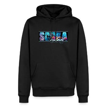 Tauchen - Männer Premium Bio Hoodie - Schwarz - Vorne - Nico (187cm)