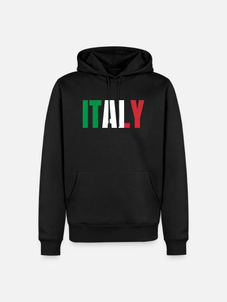 Flag of Italy - Men’s Premium Organic Hoodie - black