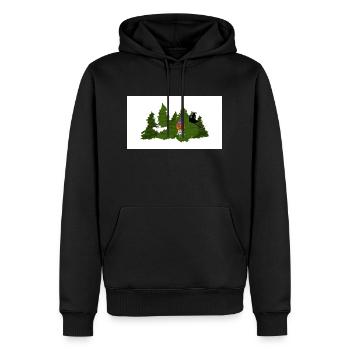 Helloween Design - Männer Premium Bio Hoodie - Schwarz - Vorne - Nico (187cm)