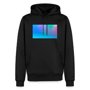 Ocean - Männer Premium Bio Hoodie - Schwarz - Vorne - Nico (187cm)