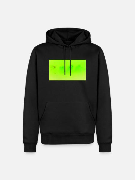 Neon Green 15 - Männer Premium Bio Hoodie - Schwarz