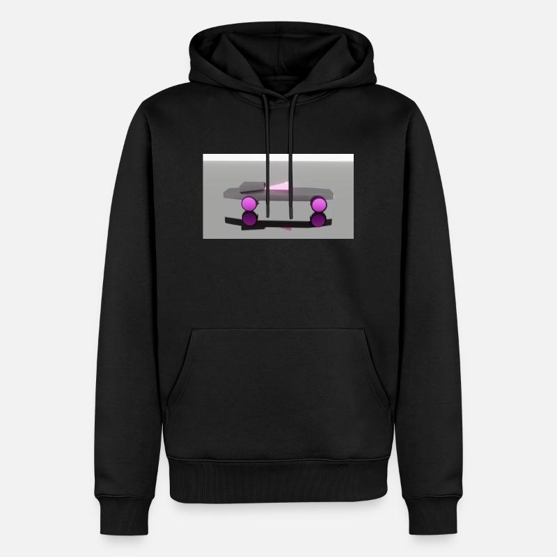 Neon Auto - Männer Premium Bio Hoodie - Schwarz