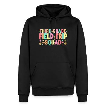 Teacher Students 3rd Third Grade Field Trip Squad - Men’s Premium Organic Hoodie - black - Front - Nico (187cm)
