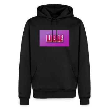 coole pinke Liebe - Männer Premium Bio Hoodie - Schwarz - Vorne - Nico (187cm)
