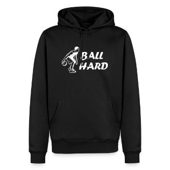 Basket-ball - Sweat à capuche Premium bio Homme - noir - Devant - Nico (187cm)