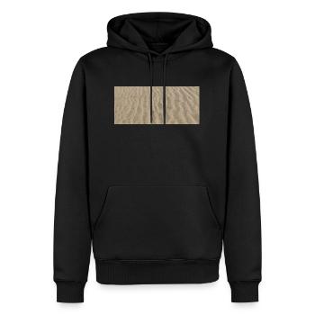Sable horizontal - Sweat à capuche Premium bio Homme - noir - Devant - Nico (187cm)