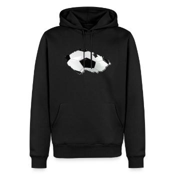 République tchèque La carte Frames Real Football - Sweat à capuche Premium bio Homme - noir - Devant - Nico (187cm)