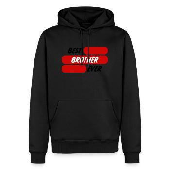 Bester BRUDER aller Zeiten - Männer Premium Bio Hoodie - Schwarz - Vorne - Nico (187cm)