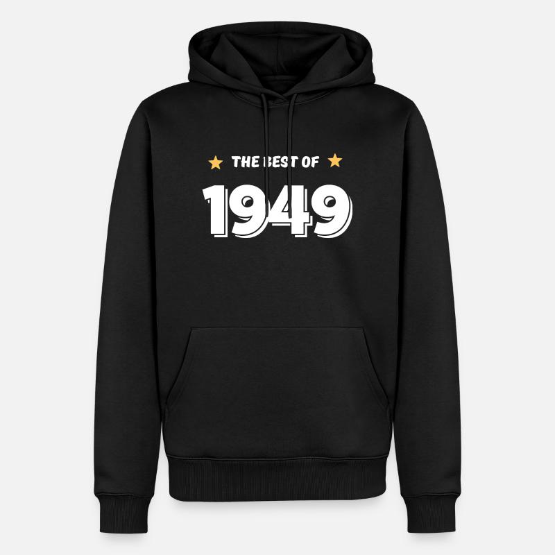 Das Beste von 1949 - Männer Premium Bio Hoodie - Schwarz