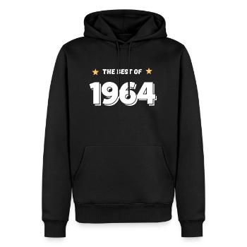 Das Beste von 1964 - Männer Premium Bio Hoodie - Schwarz - Vorne - Nico (187cm)