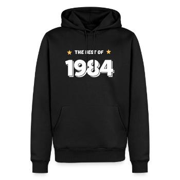 Das Beste aus 1984 - Männer Premium Bio Hoodie - Schwarz - Vorne - Nico (187cm)