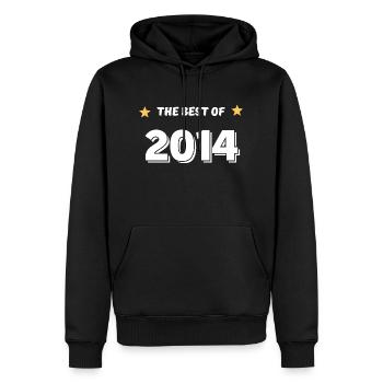 Das Beste aus 2014 - Männer Premium Bio Hoodie - Schwarz - Vorne - Nico (187cm)