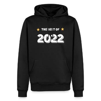 Das Beste aus 2022 - Männer Premium Bio Hoodie - Schwarz - Vorne - Nico (187cm)
