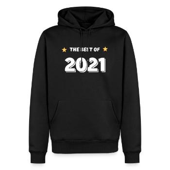 Das Beste aus 2021 - Männer Premium Bio Hoodie - Schwarz - Vorne - Nico (187cm)