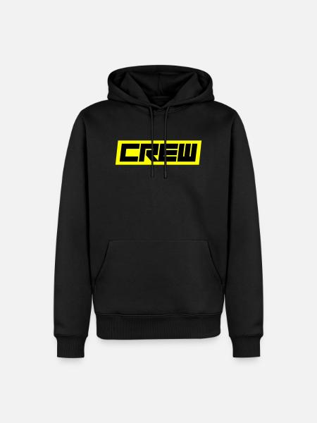 Crew - Men’s Premium Organic Hoodie - black