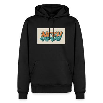 Retro Leopard Urban Style - Männer Premium Bio Hoodie - Schwarz - Vorne - Nico (187cm)