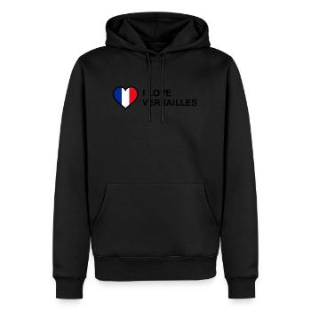 Ich liebe Versailles - Ich liebe Versailles - Männer Premium Bio Hoodie - Schwarz - Vorne - Nico (187cm)