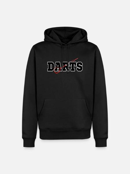 Fléchettes Fléchettes Fléchettes - Sweat à capuche Premium bio Homme - noir